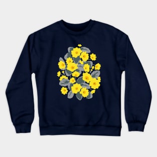 Blooming yellow primrose Crewneck Sweatshirt